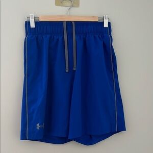 Under Armour Blue Athletic Shorts with Breathable Mesh
